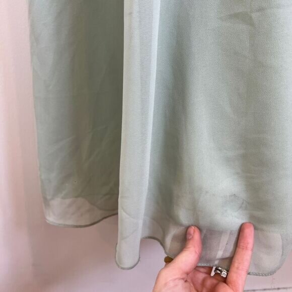 Azazie Mint Green Maxi Dress - Picture 10 of 16